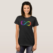 T-shirt Arc-en-ciel d'infini de Neurodiversity (Devant entier)