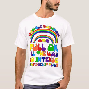 T-shirt arc-en-ciel double