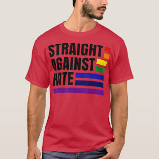 T-shirt Arc-en-ciel droit contre la Hate Pride Moth LGBTQ