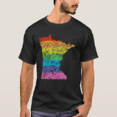 T-shirt arc-en-ciel du minnesota (Devant)