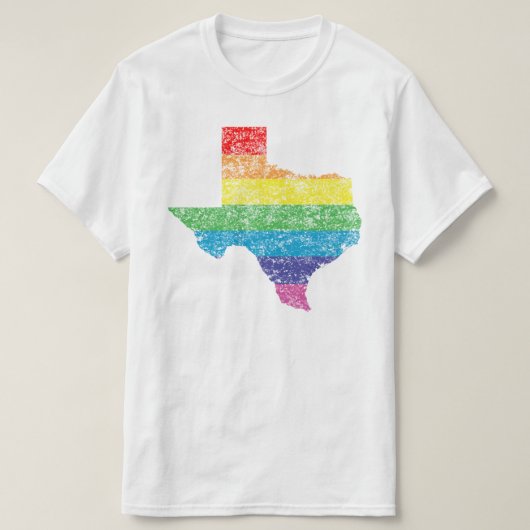 T-shirt arc-en-ciel du Texas (Design devant)