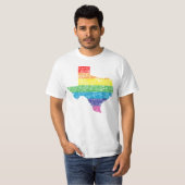 T-shirt arc-en-ciel du Texas (Devant entier)