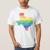 T-shirt arc-en-ciel du Texas (Devant)