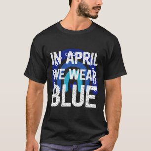T-shirt Arc-En-Ciel En Avril Nous Portons Sensibilisation