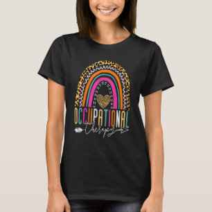 T-shirt Arc-en-ciel ergothérapie Leopard OT Therapist