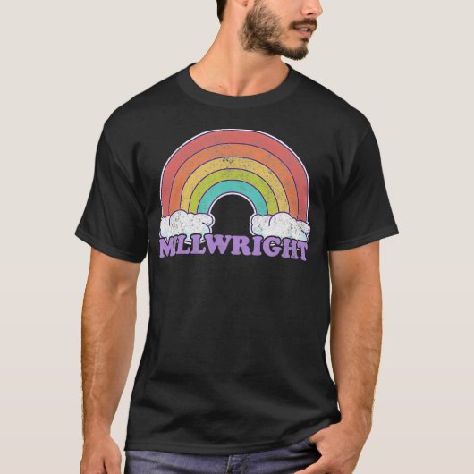 T-shirt Arc-en-ciel et nuages de Millwright (Devant)