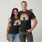 T-shirt Arc-en-ciel et nuages de Millwright (Unisexe)
