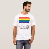 T-shirt arc-en-ciel, êtes-vous un parent homophobe ?  (Devant entier)