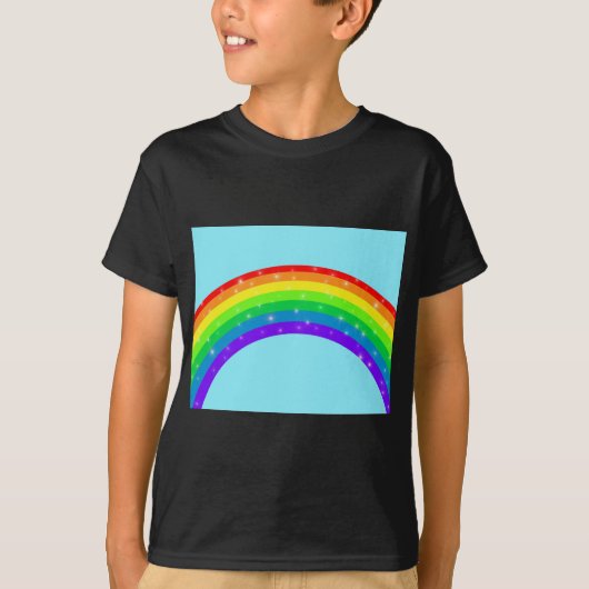 T-shirt Arc-en-ciel étincelant (Devant)
