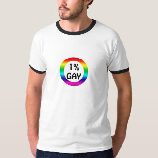 T-shirt Arc-en-ciel gai de 1% par PercentGay.com