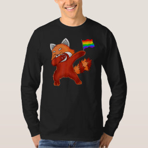 T-shirt Arc-en-ciel Gay Lgbt Fierté Drapeau Dabbing Red Pa