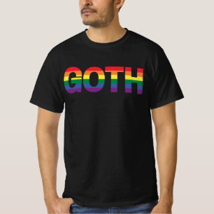 T-shirt Arc-en-ciel gothique LGBTQ+