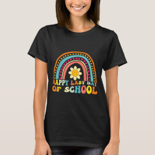 T-shirt Arc-en-ciel heureux dernier jour d'école pour les 