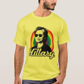 T-shirt Arc en ciel Hillary Clinton 2016 - Cool Clinton - (Devant)
