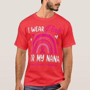 T-shirt Arc-en-ciel Je porte du rose pour ma Nana sensibil
