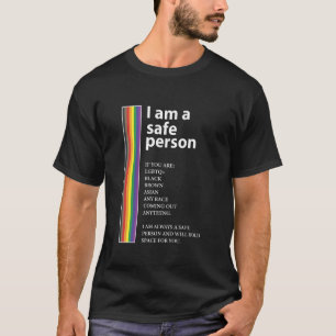 T-shirt Arc-en-ciel Je suis une personne de confiance lesb
