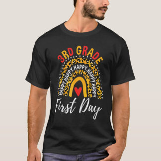 T-shirt Arc-en-ciel Joyeux Premier Jour D'école Enseignant