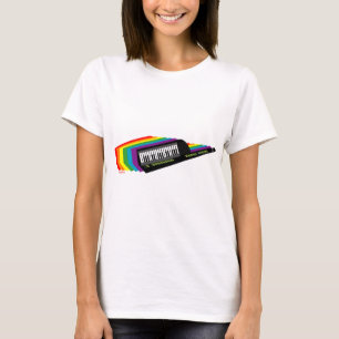 T-shirt Arc-en-ciel Keytar