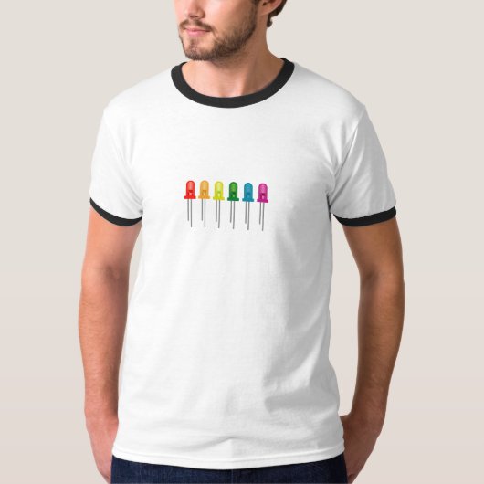 T-shirt Arc-en-ciel LED (Devant)