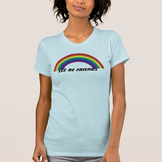 T-shirt arc-en-ciel lesbien (Devant)