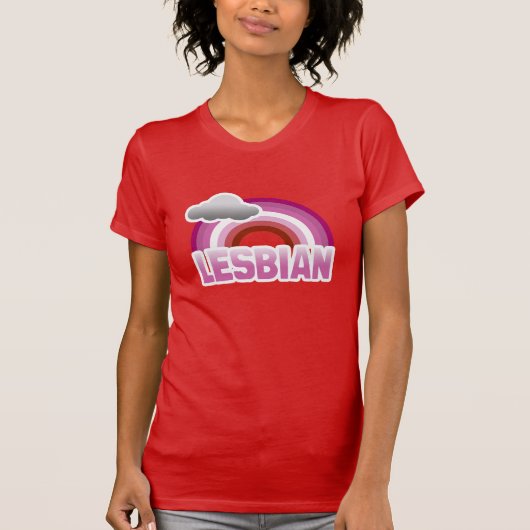 T-SHIRT ARC-EN-CIEL LESBIEN (Devant)