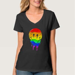 T-shirt Arc-en-ciel Lesbienne Gay Glace Fierté Lgbt