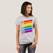 T-shirt Arc-en-ciel LGBT de Pete (Devant entier)