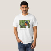 T-shirt Arc-en-ciel Lorikeet (Devant entier)
