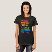 T-shirt Arc-En-Ciel Lutte Pour L'Amour Avec Style Gay (Devant entier)
