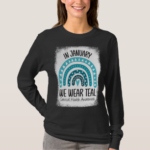 T-shirt Arc-en-ciel Nous Portons Turquoise Cervical Health