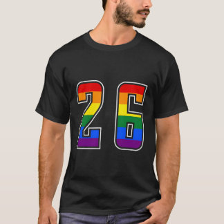 T-shirt Arc-en-ciel Numéro 26 Équipe Junior Numéroté Unifo