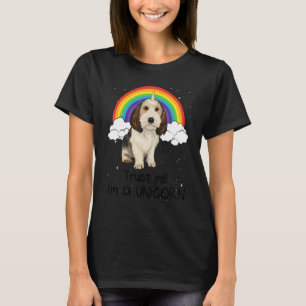 T-shirt Arc-en-ciel Petit Basset Griffon Vendéen Fais-moi