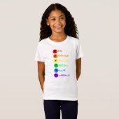 T-Shirt Arc-en-ciel pointillé (Devant entier)