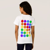 T-Shirt Arc-en-ciel pointillé (Dos entier)