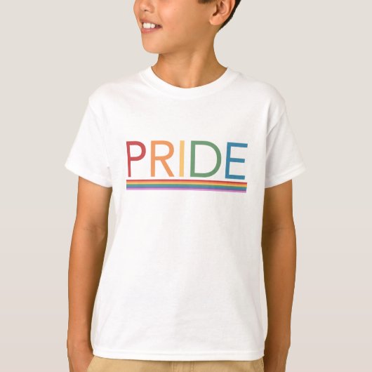 T-Shirt Arc-en-Ciel PRIDE (Devant)