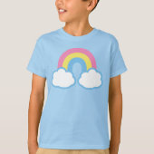 T-shirt arc-en-ciel rétro (Devant)