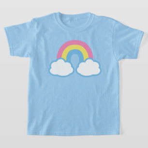 T-shirt arc-en-ciel rétro