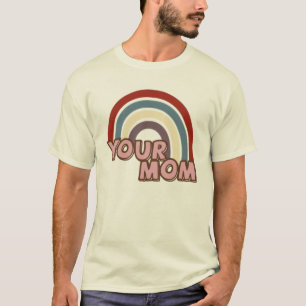 T-shirt Arc-en-ciel rétro votre tee - shirt de maman