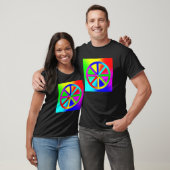 T-shirt Arc-en-ciel Roue Dharma - Bouddhiste (Unisexe)