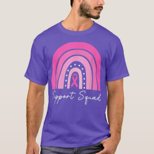 T-shirt Arc-en-ciel Squad Ruban rose Cancer du sein Aw