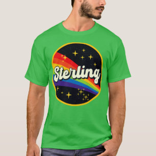 T-shirt Arc-en-ciel stérile dans l'espace Style Vintage
