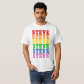 T-shirt Arc-en-ciel Steve (Devant entier)