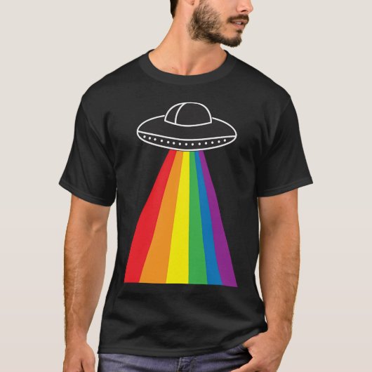 T-shirt Arc-en-ciel Ufo (Devant)