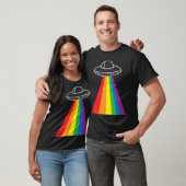 T-shirt Arc-en-ciel Ufo (Unisexe)