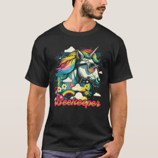 T-shirt Arc-en-ciel Unicorn Beekeeper