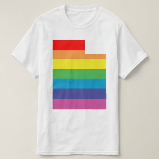 T-shirt arc-en-ciel utah (Design devant)
