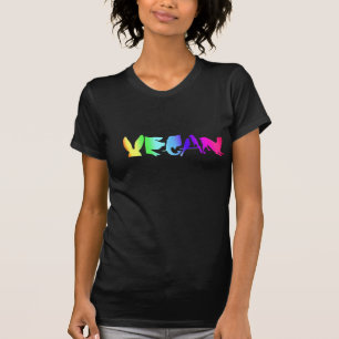 T-SHIRT ARC-EN-CIEL VÉGÉTALIEN UNIVERSEL DE SYMBOLE SUR