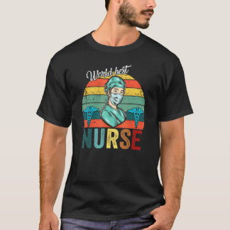 T-shirt Arc-en-ciel Vintage Coucher de soleil Meilleure in