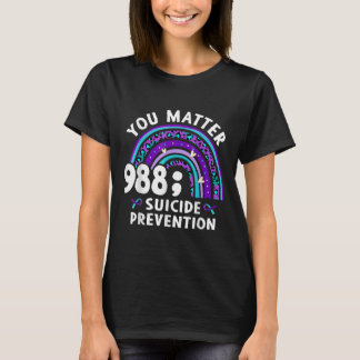 T-shirt Arc en ciel Vous 988 Prévention du suicide