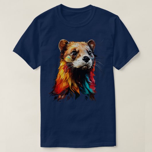 T-shirt Arc en ciel Weasel (Design devant)